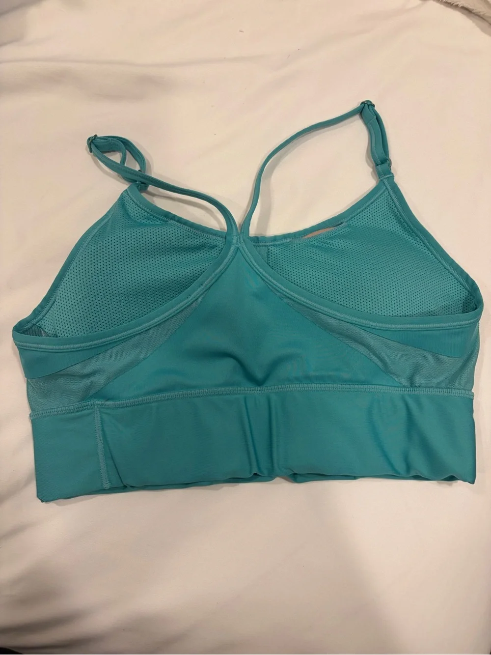 Nike Teal Strappy Longline Sports Bra